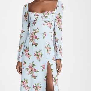 Reformation Shelby Midi Floral Dress
